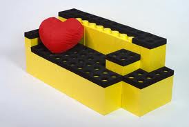 sofa inspirowana klockami lego